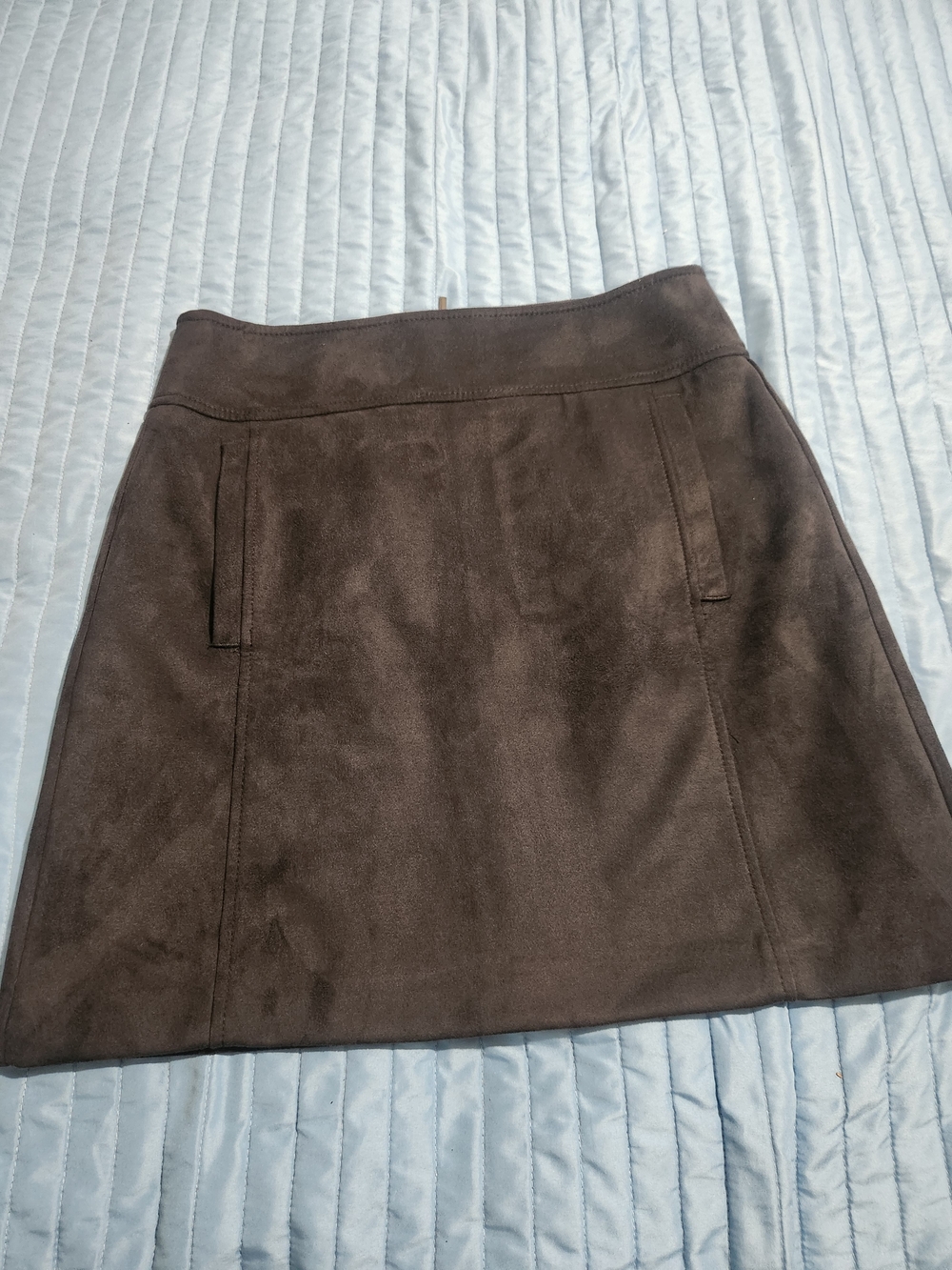 LOFT  Suede-Look Mini Skirt